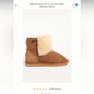 The EMU Australia Platinum Lara Mini Weather Boots
(Worn once!)